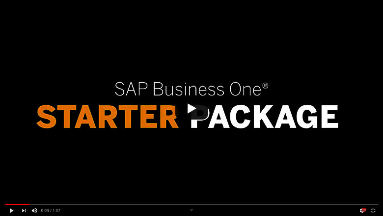SAP Business One Starter Package für kleine und mittelständischen Unternehmen