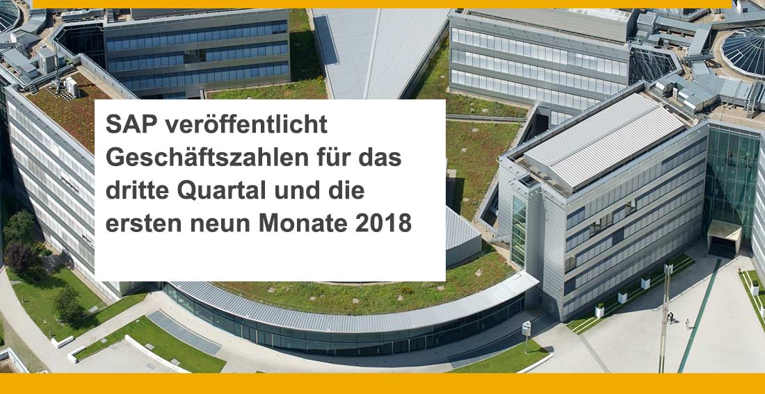 Geschäftszahlen SAP Q3 2018