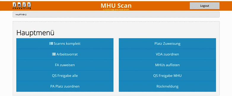 Mobile MHU WEB Scanner Lösung