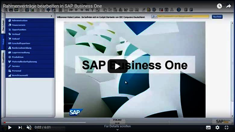 Rahmenverträge bearbeiten