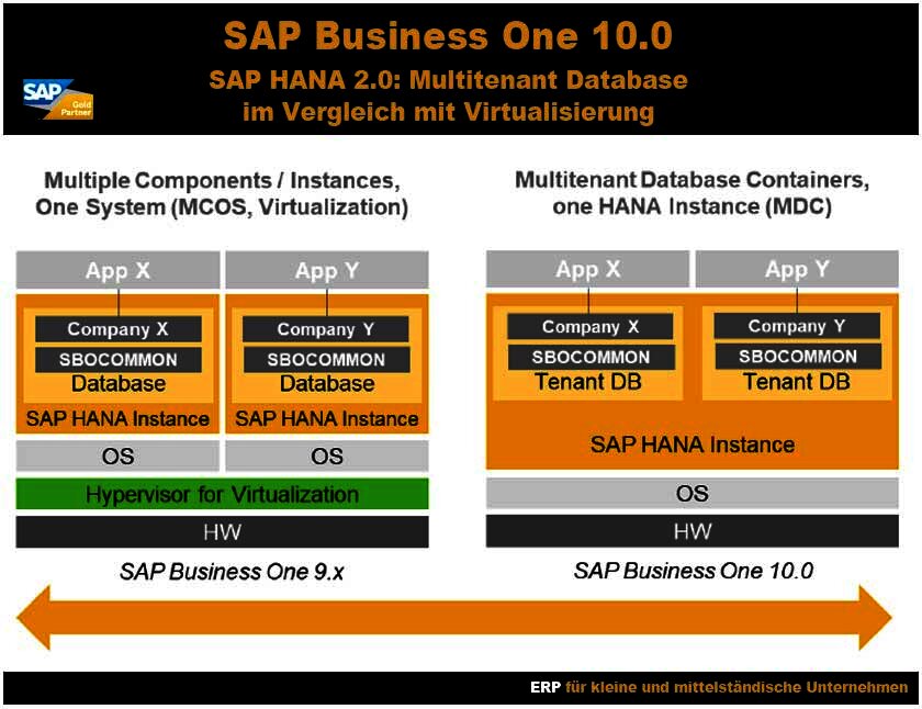 SAP Business One 10 SAP HANA 2 Multitenant Database Containers